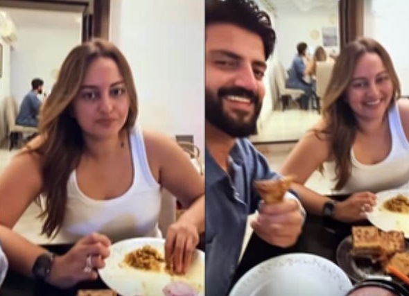 Sonakshi and Zaheer became Mr. and Mrs. Khiladi, made a funny reel on Jab Tak Rahega Aloo Mein Samosa - Mumbai News in Hindi