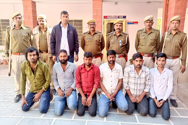 बीकानेर से नागौर कोर्ट में पेशी पर आए अभियुक्त की हत्या की साजिश
नाकाम, छह बदमाश गिरफ्तार