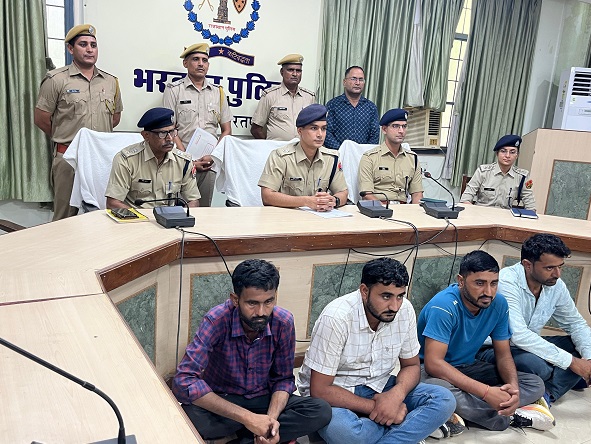 पुलिस की मुख्य कार्रवाई: पोपी खस्क ने 2 फसलों की कीमत, चार तस्करों को गिरफ्तार किया, हिंदी पर भरतपुर समाचार