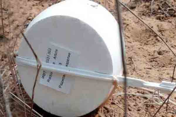 bomb type object found near Suratgarh thermal, doubt of radio active - Sri Ganganagar News in Hindi