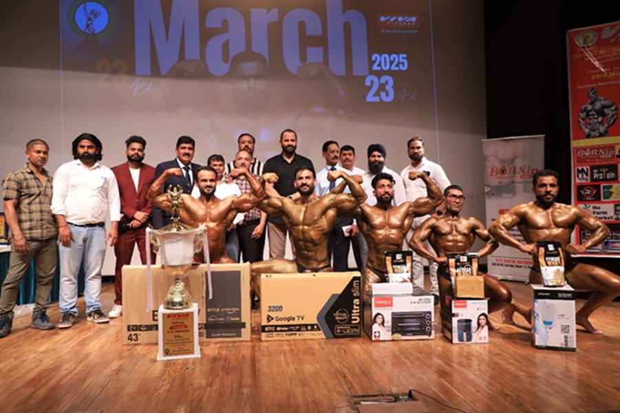 शरीक खान ने जीती 36वीं वीवा सीनियर मिस्टर चंडीगढ़ बॉडीबिल्डिंग चैंपियनशिप