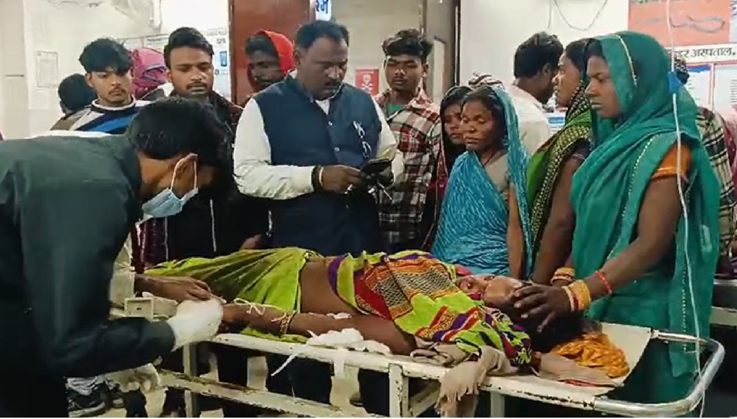 Dispute over buying goods in Saharsa, woman injured in firing, three attackers arrested - Saharsa News in Hindi