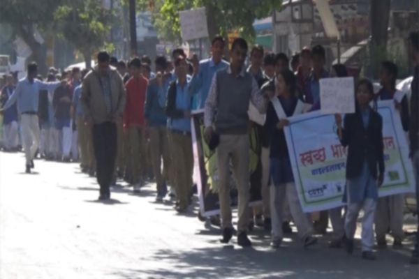 Students rally to take the message of hygiene - Bhilwara News in Hindi