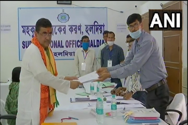 Bengal Assembly Election 2021 -BJP candidate Shuvendu Adhikari filed his nomination - Kolkata News in Hindi