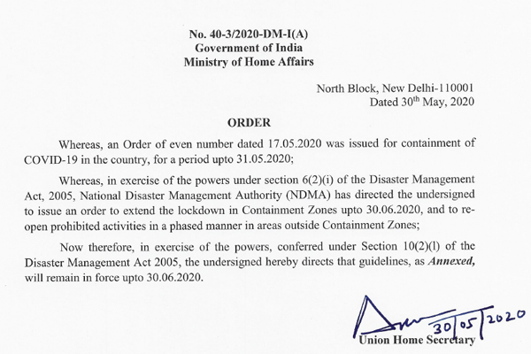 Govt in lockdown exit mode limits curbs to containment zones till June 30 - India News in Hindi