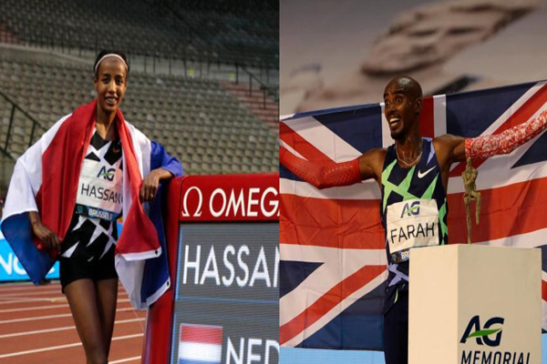 Farah and Hassan set world records in one hour race - Sports News in Hindi