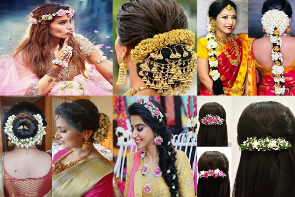 6 Simple Gajra Hairstyles for Traditional Wear - Home Remedies in Hindi