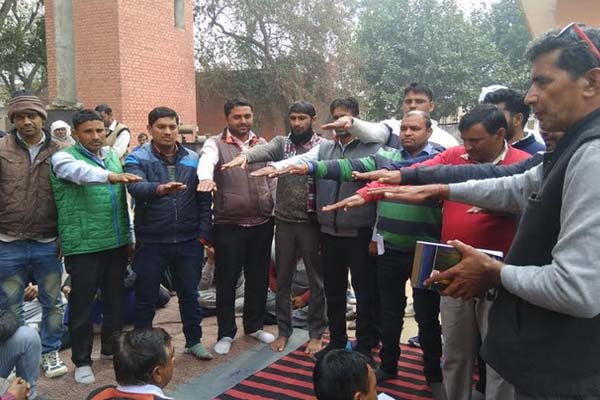AHPC Worker Union Biennial Election Ved Prakash become Pradhan - Nuh News in Hindi