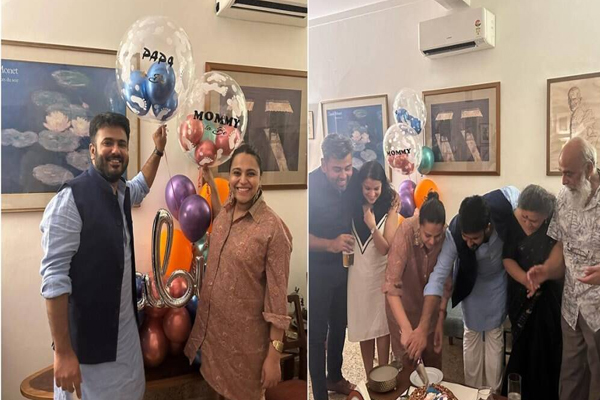 फहद अहमद ने रखी
सरप्राइज बेबी शॉवर सेरेमनी
पार्टी, पजामें में पहुँची स्वरा भास्कर