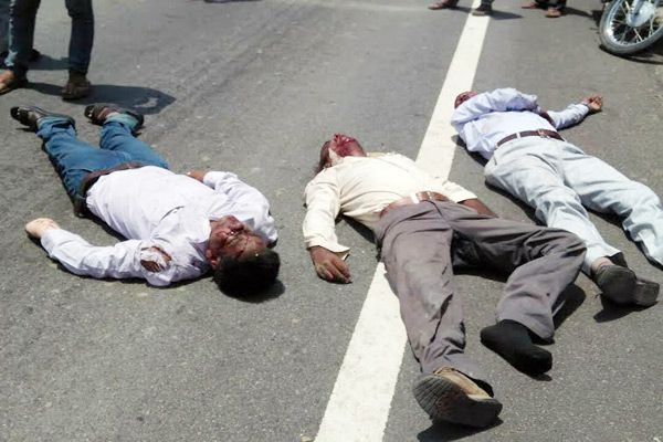 4 employees of Kherwada PWD department dead of in collision of Jeep from tanker - Udaipur News in Hindi