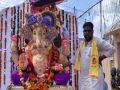 The pomp of Ganesh Mahotsav.. Procession with bands and drums.. Ganpati Bappa present in temples and every house..