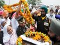 Last farewell to Shaheed Paramjit Singh in village of Tarn Taran