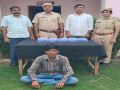 Illegal arms supplier arrested with 4 pistols, 4 magazines and 12 live cartridges