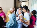 Hooda met the family of Major Ashish Dhonchak martyred in Anantnag.