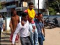 man celebrating after issued arrest warrant against him